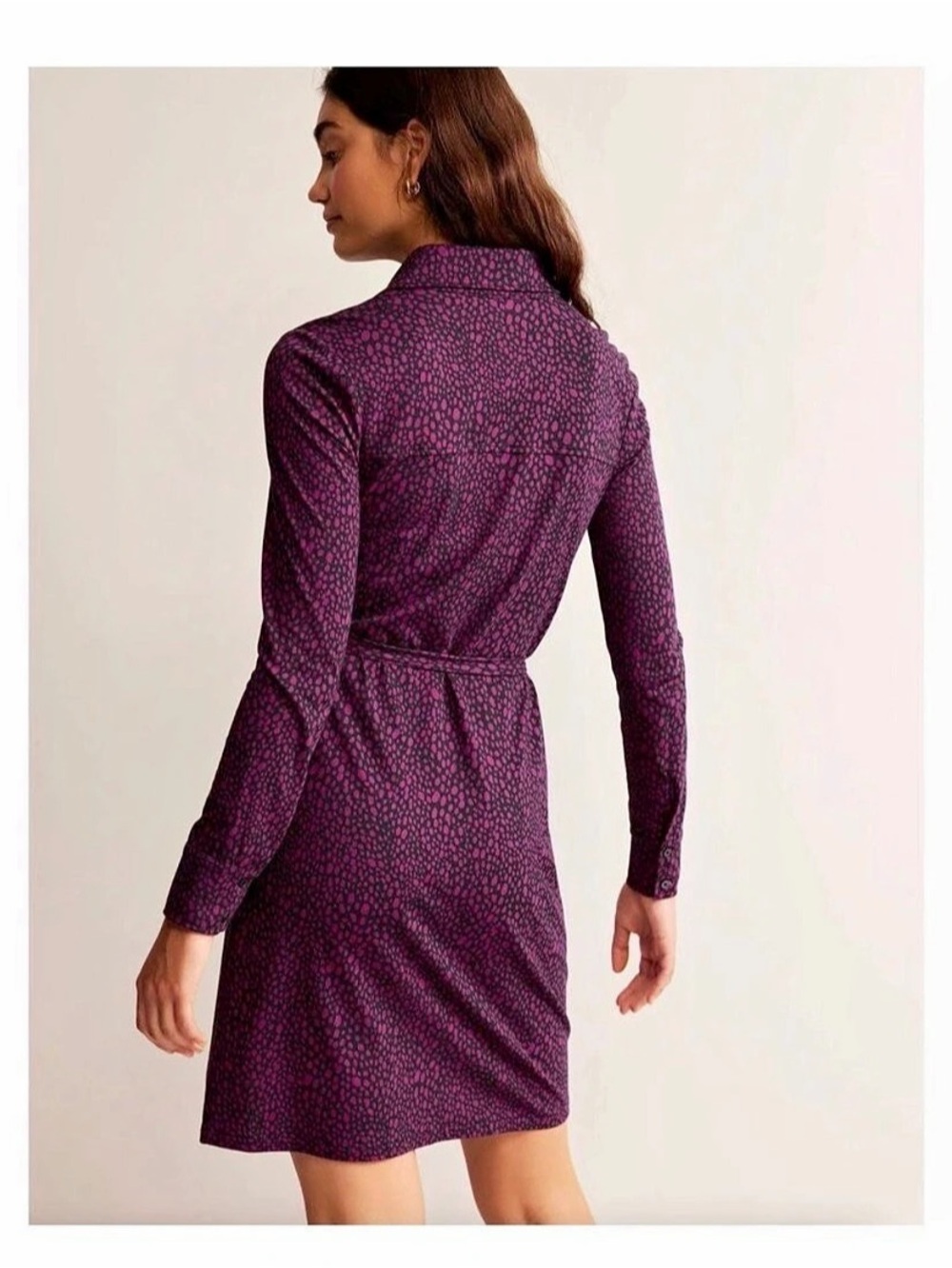 Boden Jessie Jersey Shirt Dress size 16-18 - Picture 3 of 6